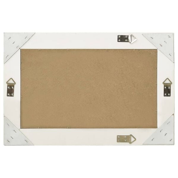 vidaXL Настінне дзеркало в стилі Бароко Білий 60x40 см