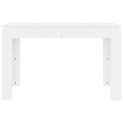 800756 vidaXL Dining Table White 120x60x76 cm Chipboard