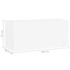 804764 vidaXL Sink Cabinet White 100x38,5x45 cm Chipboard