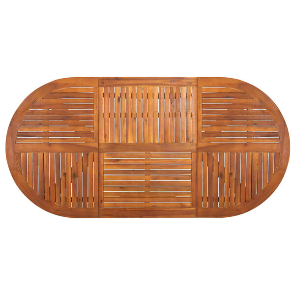 vidaXL Садовий стіл 201x100x75 см Масив акації