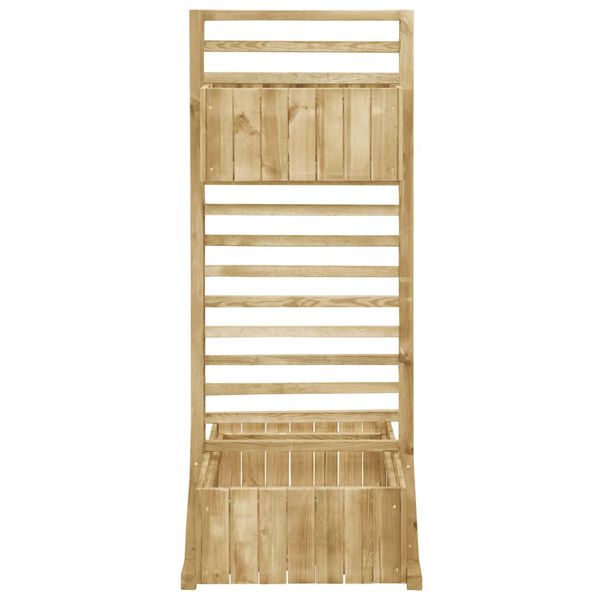 vidaXL Садовий Ящик з Решіткою Просочена Сосна