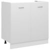 vidaXL Нижня шафа під мийку Білий 80x46x81,5 см ДСП