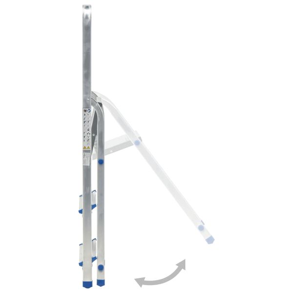 vidaXL Драбина-Стрем'янка 3 Сходинки 150 кг Алюміній