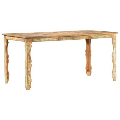 vidaXL Обідній стіл 160x80x76 см Масив відновленої деревини