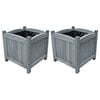 vidaXL Садові Піднесені Клумби 2 шт 30x30x30 см Масив Ялини