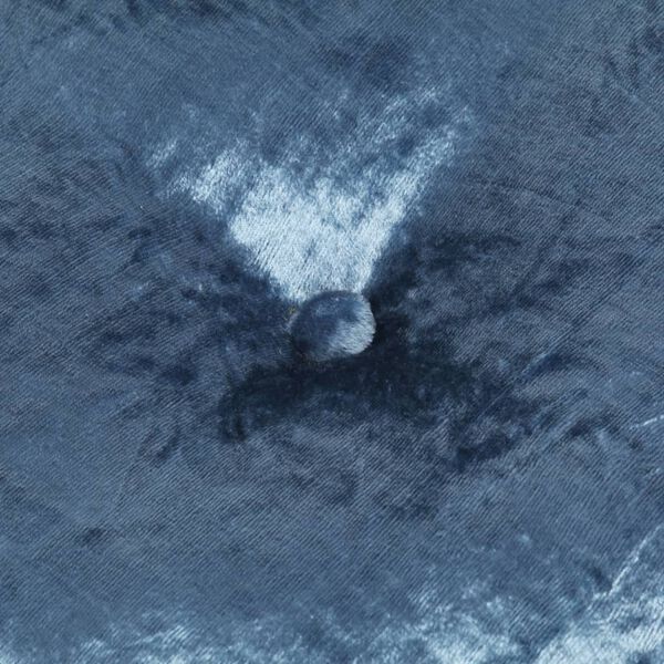 vidaXL Круглий Пуф Синій 40х20 см Оксамит