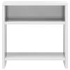 800021 vidaXL Bedside Cabinet High Gloss White 40x30x40 cm Chipboard