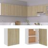 801263 vidaXL Hanging Cabinet Sonoma Oak 50x31x60 cm Chipboard