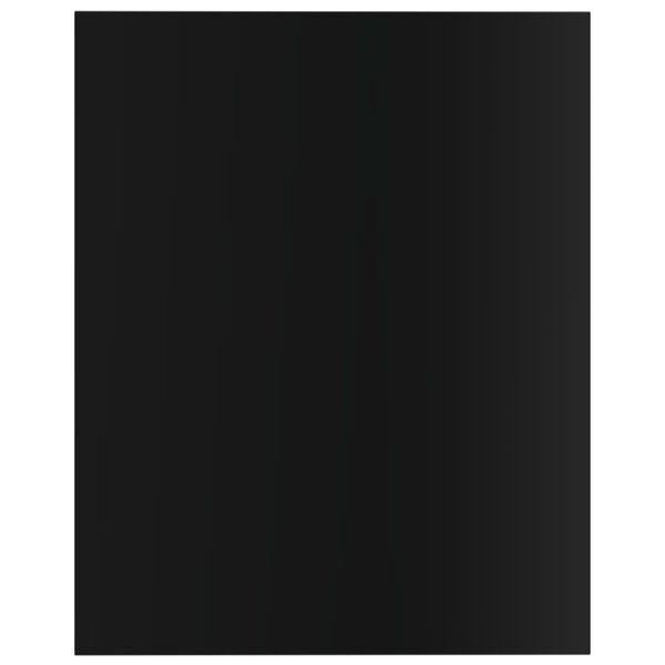 vidaXL Книжкові Полиці 8 шт Глянцевий Чорний 40х50х1,5 см ДСП