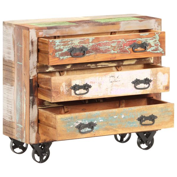 vidaXL Сервант 80x30x70 см Масив Відновленої Деревини