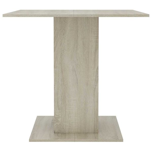 800255 vidaXL Dining Table Sonoma Oak 80x80x75 cm Chipboard