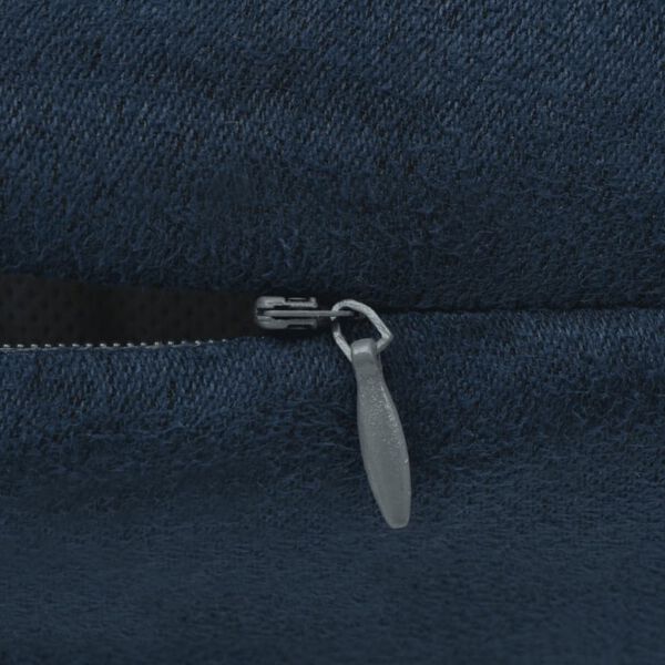 vidaXL Наволочки 4 шт Темно-Синій 80x80 см Поліестерова Штучна Замша