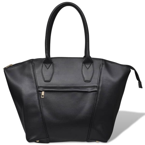 vidaXL Жіноча Сумочка Квадратна Чорний