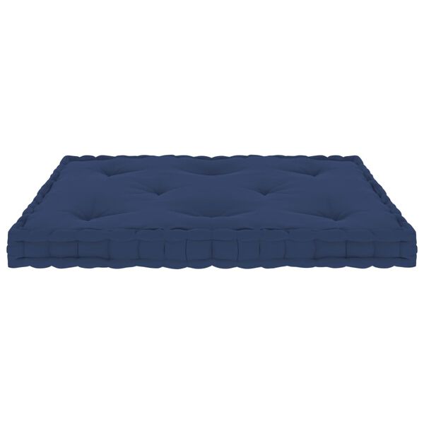 vidaXL Підлоговий Матрац для Піддонів Темно-Синій 73x40x7 см Бавовна