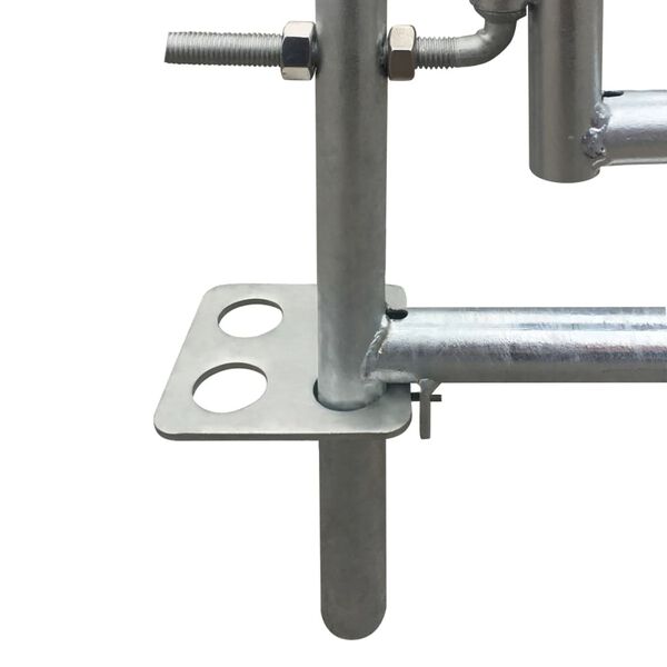 vidaXL Кошара з 4 панелей 183x183x92 см Оцинкована сталь