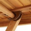 vidaXL Розкладний садовий стіл 90x90x75 см Масив акації