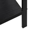 288222 vidaXL 4-Layer Book Shelf Black 60x27,6x124,5 cm Chipboard