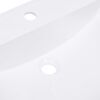 vidaXL Врізний Умивальник Білий 800x460x130 мм ЛЛК (SMC)
