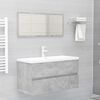 804759 vidaXL Sink Cabinet Concrete Grey 90x38,5x45 cm Chipboard