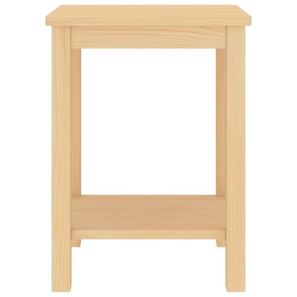 vidaXL Приліжкова тумбочка Світле дерево 35x30x47 см Масив сосни