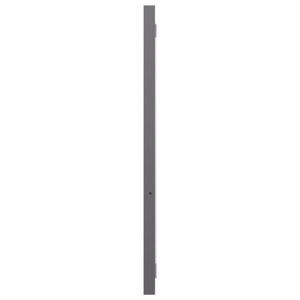 804629 vidaXL Bathroom Mirror High Gloss Grey 90x1,5x37 cm Chipboard