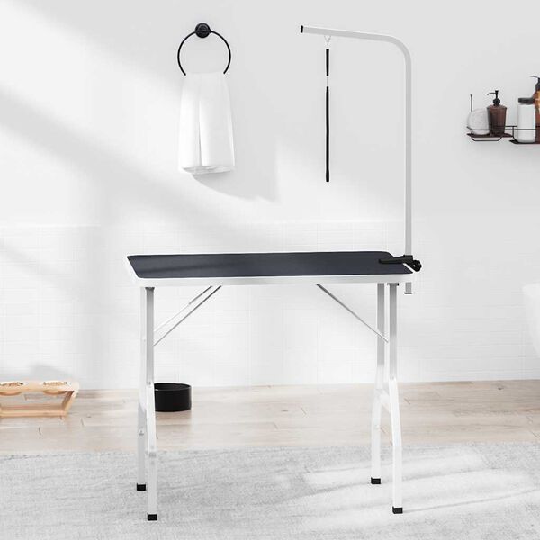 vidaXL Стіл для Грумінгу Домашніх Тварин Регульований 1 Петля