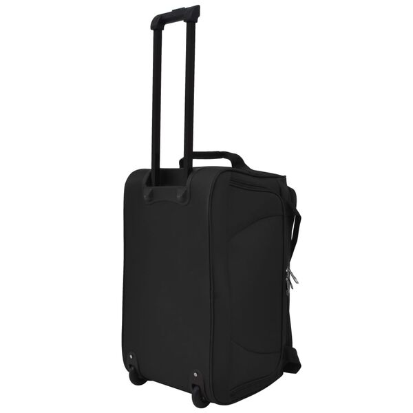 vidaXL Набір Валіз 3 Од. Чорний