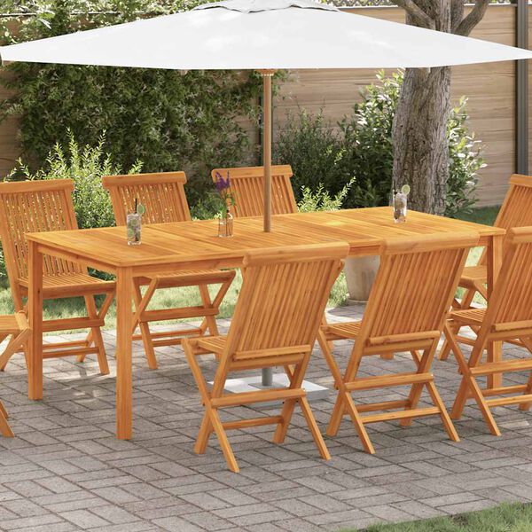 vidaXL Садовий стіл 200х100х74 см Масив акації