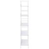 288228 vidaXL 5-Layer Book Shelf White 60x27,6x158,5 cm Chipboard