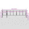vidaXL Садові Ворота Антрацит 500x75 см Сталь
