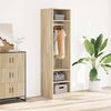 800237 vidaXL Wardrobe Sonoma Oak 50x50x200 cm Chipboard