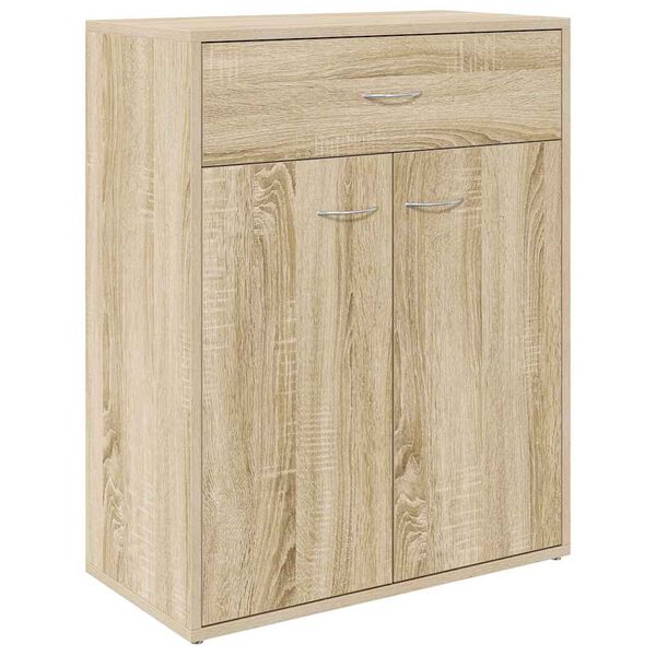800714 vidaXL Sideboard Sonoma Oak 60x30x75 cm Chipboard