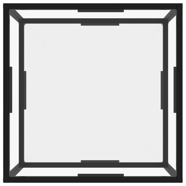 vidaXL Журнальний столик Прозорий 60х60х35 см Загартоване скло