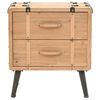 vidaXL Приліжкова тумбочка 50x35x57 см Масив ялини