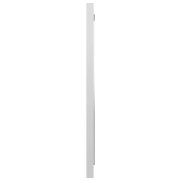 804603 vidaXL Bathroom Mirror High Gloss White 40x1,5x37 cm Chipboard