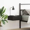 800308 vidaXL Floating Nightstand Black 40x30x15 cm Chipboard