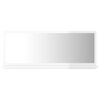 804586 vidaXL Bathroom Mirror High Gloss White 90x10,5x37 cm Chipboard