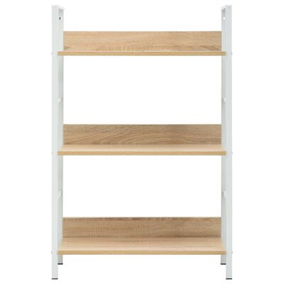 288221 vidaXL 3-Layer Book Shelf Oak 60x27,6x90,5 cm Chipboard