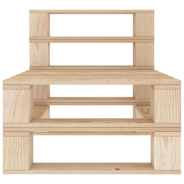 vidaXL Садовий середній диван з піддонів Дерево