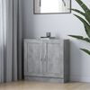 vidaXL Книжкова шафа Сірий бетон 82,5x30,5x80 см ДСП
