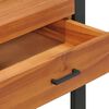 vidaXL Письмовий стіл 2 шухляди 100x40x75см Відновлена тикова деревина