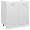 vidaXL Нижня шафа під мийку Білий 80x46x81,5 см ДСП