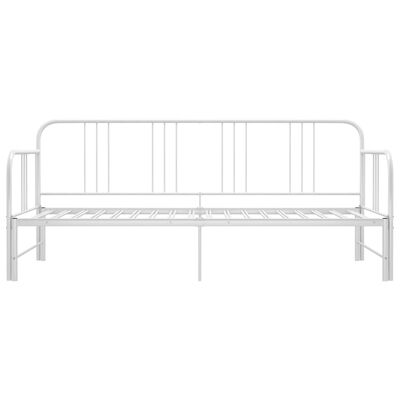 vidaXL Каркас дивана-ліжка висувний Білий 90х200 см Метал