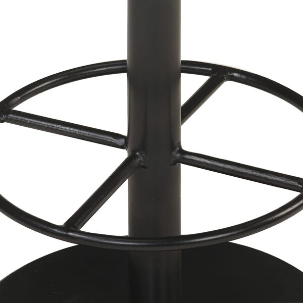 vidaXL Барний cтілець Зістарений cірий Натуральна шкіра