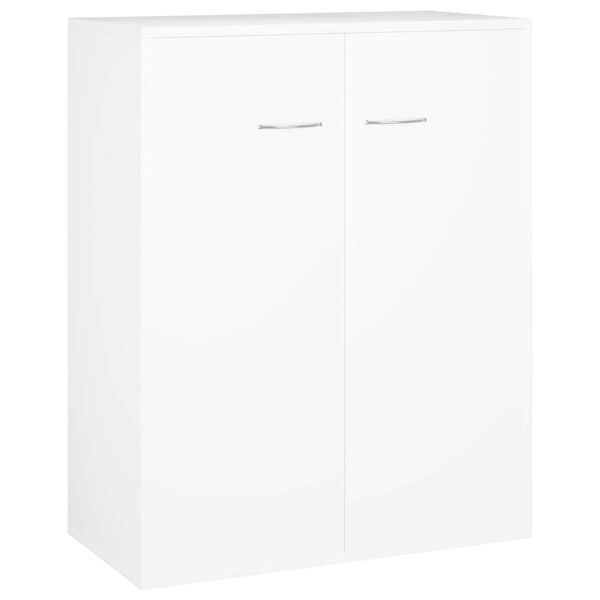 800729 vidaXL Sideboard White 60x30x75 cm Chipboard