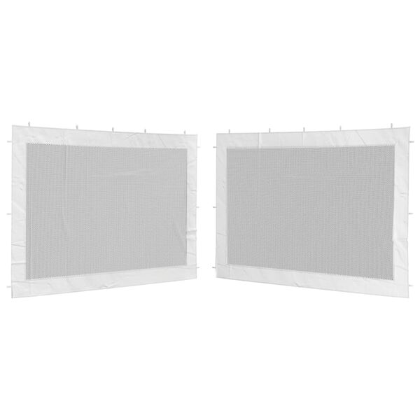 45121 vidaXL Party Tent Sidewall 2 pcs Mesh White