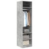 800238 vidaXL Wardrobe Concrete Grey 50x50x200 cm Chipboard