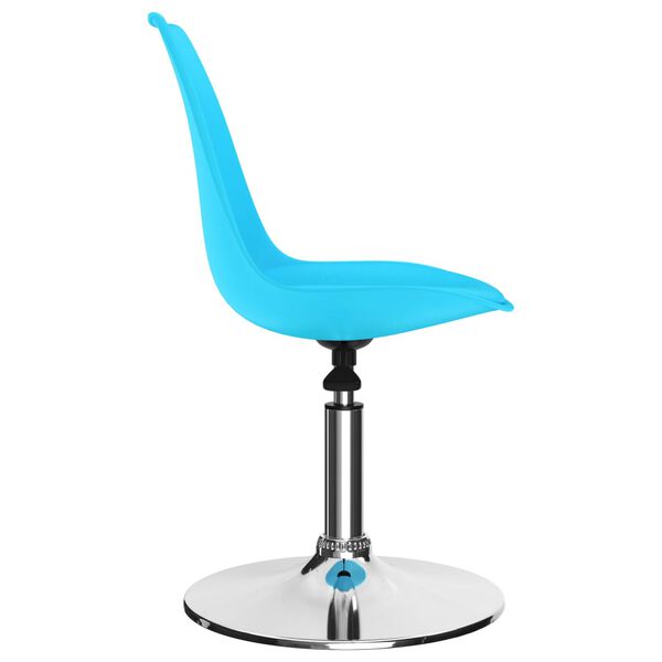 vidaXL Поворотні обідні стільці 2 шт Синій Штучна шкіра