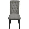 vidaXL Обідні стільці 2 шт Світло-сірий Тканина