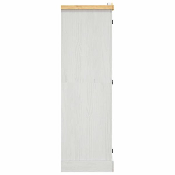 282622 vidaXL Wardrobe Mexican Pine Corona Range 3 Doors White